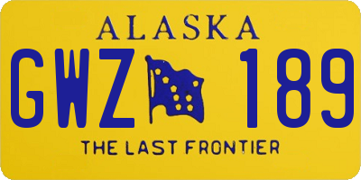 AK license plate GWZ189