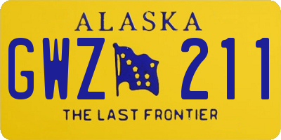 AK license plate GWZ211