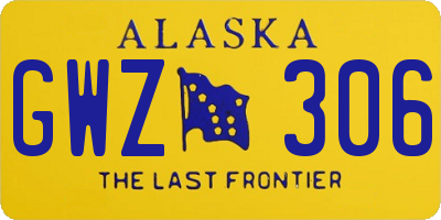 AK license plate GWZ306