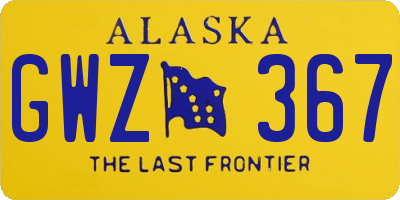 AK license plate GWZ367