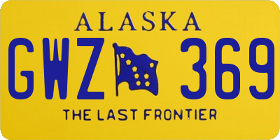 AK license plate GWZ369