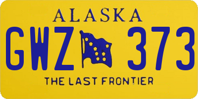 AK license plate GWZ373