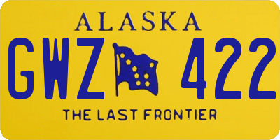 AK license plate GWZ422