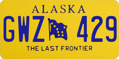 AK license plate GWZ429