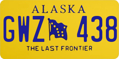 AK license plate GWZ438