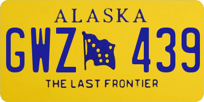 AK license plate GWZ439