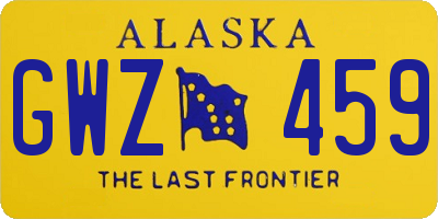 AK license plate GWZ459