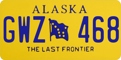 AK license plate GWZ468