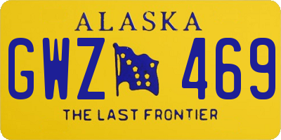 AK license plate GWZ469