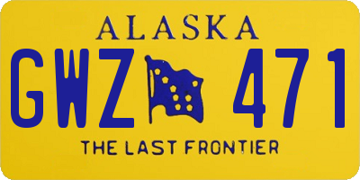 AK license plate GWZ471