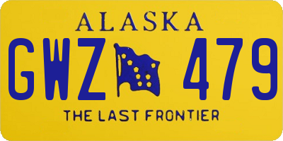 AK license plate GWZ479