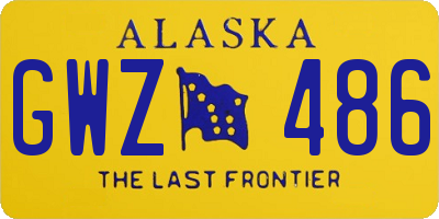 AK license plate GWZ486