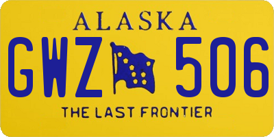 AK license plate GWZ506