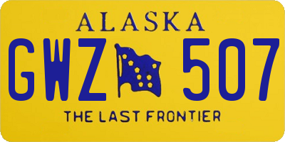 AK license plate GWZ507