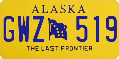 AK license plate GWZ519