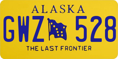 AK license plate GWZ528