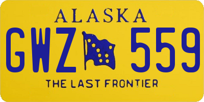 AK license plate GWZ559