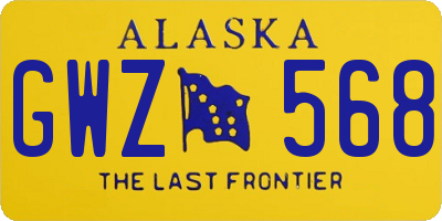 AK license plate GWZ568