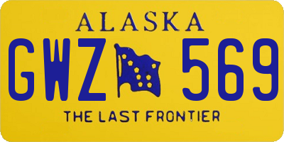 AK license plate GWZ569