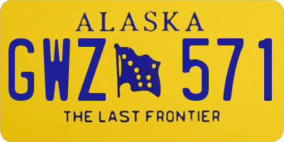 AK license plate GWZ571