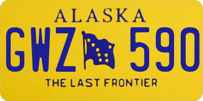 AK license plate GWZ590