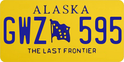 AK license plate GWZ595