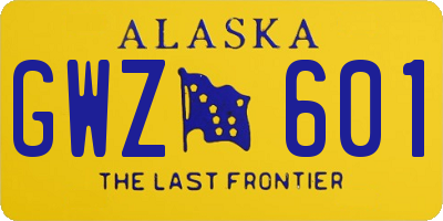 AK license plate GWZ601