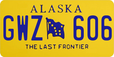 AK license plate GWZ606