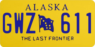 AK license plate GWZ611