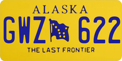 AK license plate GWZ622