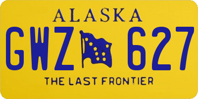 AK license plate GWZ627