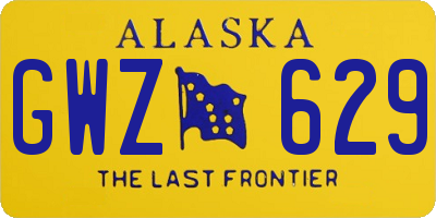 AK license plate GWZ629