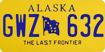 AK license plate GWZ632