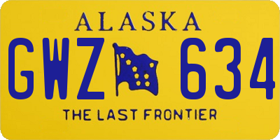 AK license plate GWZ634