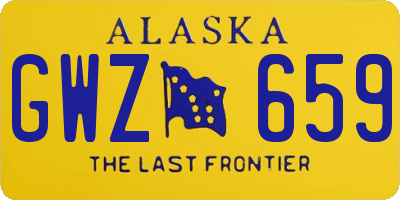 AK license plate GWZ659