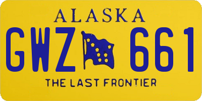 AK license plate GWZ661