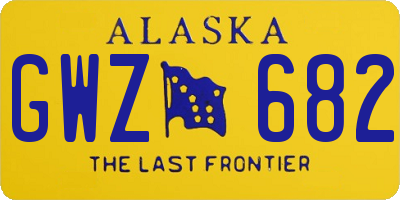 AK license plate GWZ682