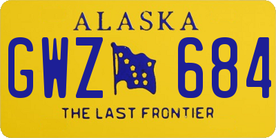 AK license plate GWZ684