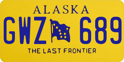 AK license plate GWZ689