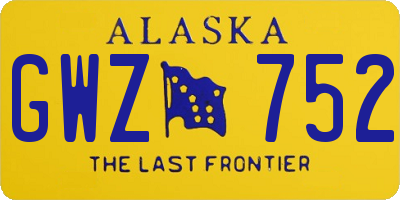 AK license plate GWZ752