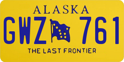 AK license plate GWZ761