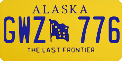 AK license plate GWZ776