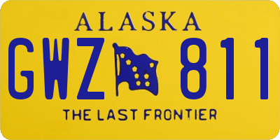 AK license plate GWZ811