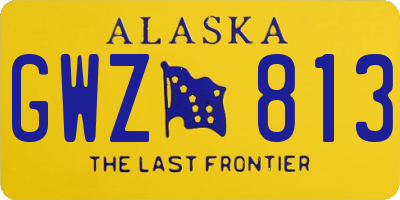 AK license plate GWZ813