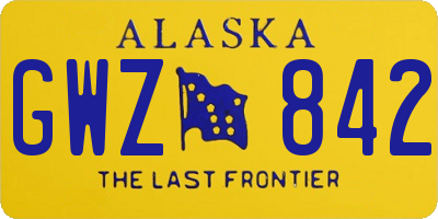 AK license plate GWZ842