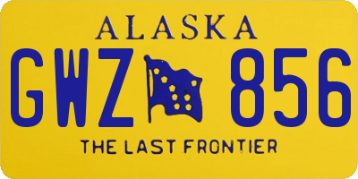 AK license plate GWZ856