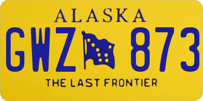 AK license plate GWZ873