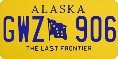 AK license plate GWZ906