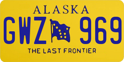 AK license plate GWZ969