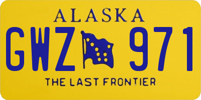 AK license plate GWZ971